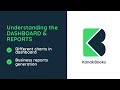 Understanding the dashboard and reports in Kanak Books