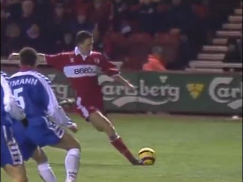 Middlesbrough v Graz AK 2004-05 UEFA Cup R/32 2L BAZINA MORRISON GOAL