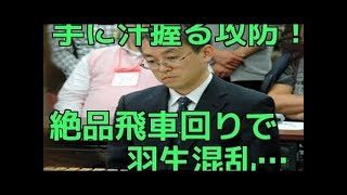 将棋　ＮＨＫ杯　天才　羽生善治対米長邦雄　若干１６歳ホープ　幸便な飛車回り