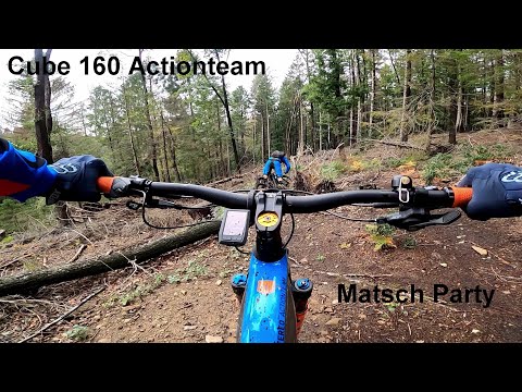 Cube 160 Actionteam 2021 - Neue Schraube verbaut - Matsch - Bergisches Land - Sturz - 7,5 Trails