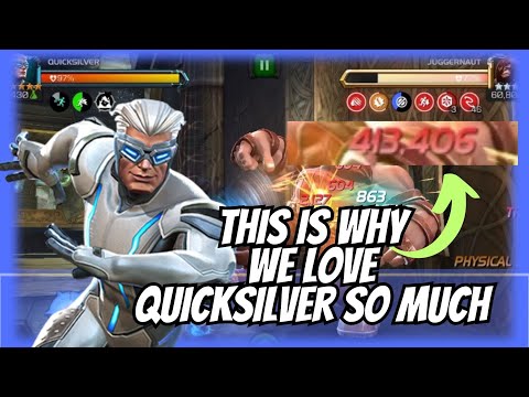 MCOC | 6 ⭐ RANK 3 QUICKSILVER IS SOO BROKEN | MASSIVE BURST DAMAGE IN RED NUMBERS!  #mcoc