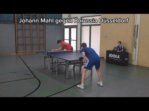 Highlights von Johann Mahl - 2 Spiele gegen Borussia Düsseldorf - Tischtennis 🏓