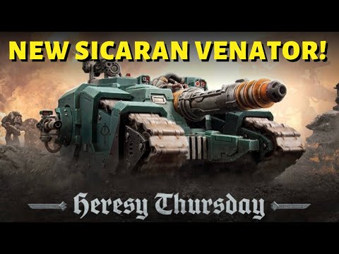 New PLASTIC SICARAN VENATOR revealed for Horus Heresy!