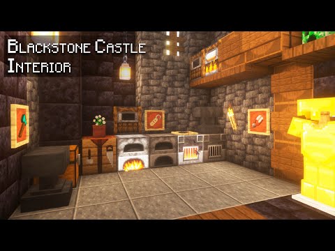 Stevler - Minecraft 1.19: How to make the Interior of a Medieval Blackstone Castle | Tutorial