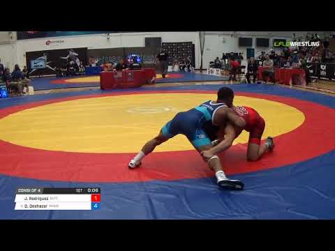 Men's Freestyle 61 Consi of 4 - Joshua Rodriguez (Nitt) vs. Daniel Deshazer (Minn)