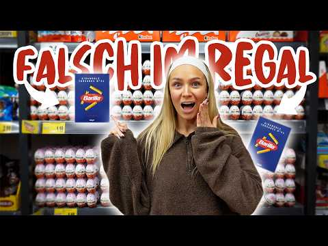 1 DAY ONLY EAT PRODUCTS THAT ARE WRONG ON THE SHELF! 🍝😂 | CARAMELLA