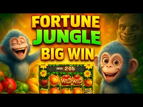 FORTUNE JUNGLE BIG WIN 🐒 | Crazy Monkey Slot Game | Mega Bonus Spin | Fruit Jungle Fun 2025