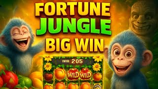 FORTUNE JUNGLE BIG WIN 🐒 | Crazy Monkey Slot Game | Mega Bonus Spin | Fruit Jungle Fun 2025