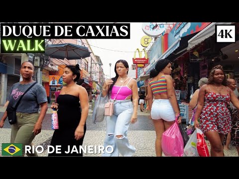 🇧🇷 Walking in DUQUE DE CAXIAS | Baixada Fluminense, Rio de Janeiro【 4K 】 ⁶⁰