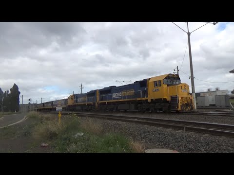 Pacific National XR553, XR554 With A Grain Train At North Geelong