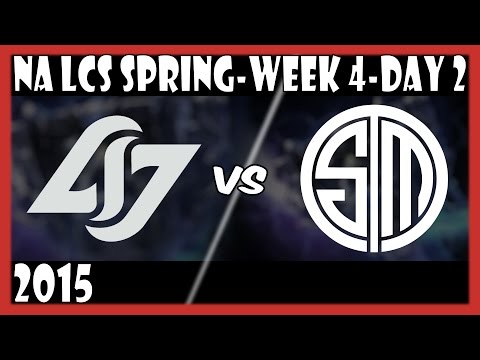 COUNTER LOGIC GAMING vs TEAM SOLOMID |S5 2015 LOL NA LCS Spring Week 4 Day 1|CLG vs TSM | HD 720p