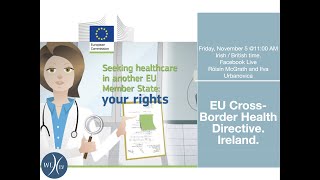 Weight Loss Latvia Facebook Live about Cross Border Healthcare directive regulations in Ireland.