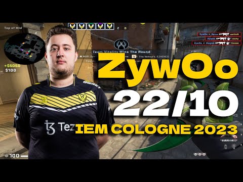 CSGO POV Vitality ZywOo (22/10) vs MOUZ (INFERNO) @ IEM Cologne 2023