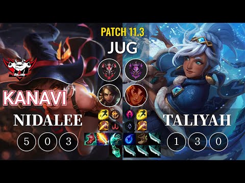 JDG Kanavi Nidalee vs Taliyah Jungle - KR Patch 11.3
