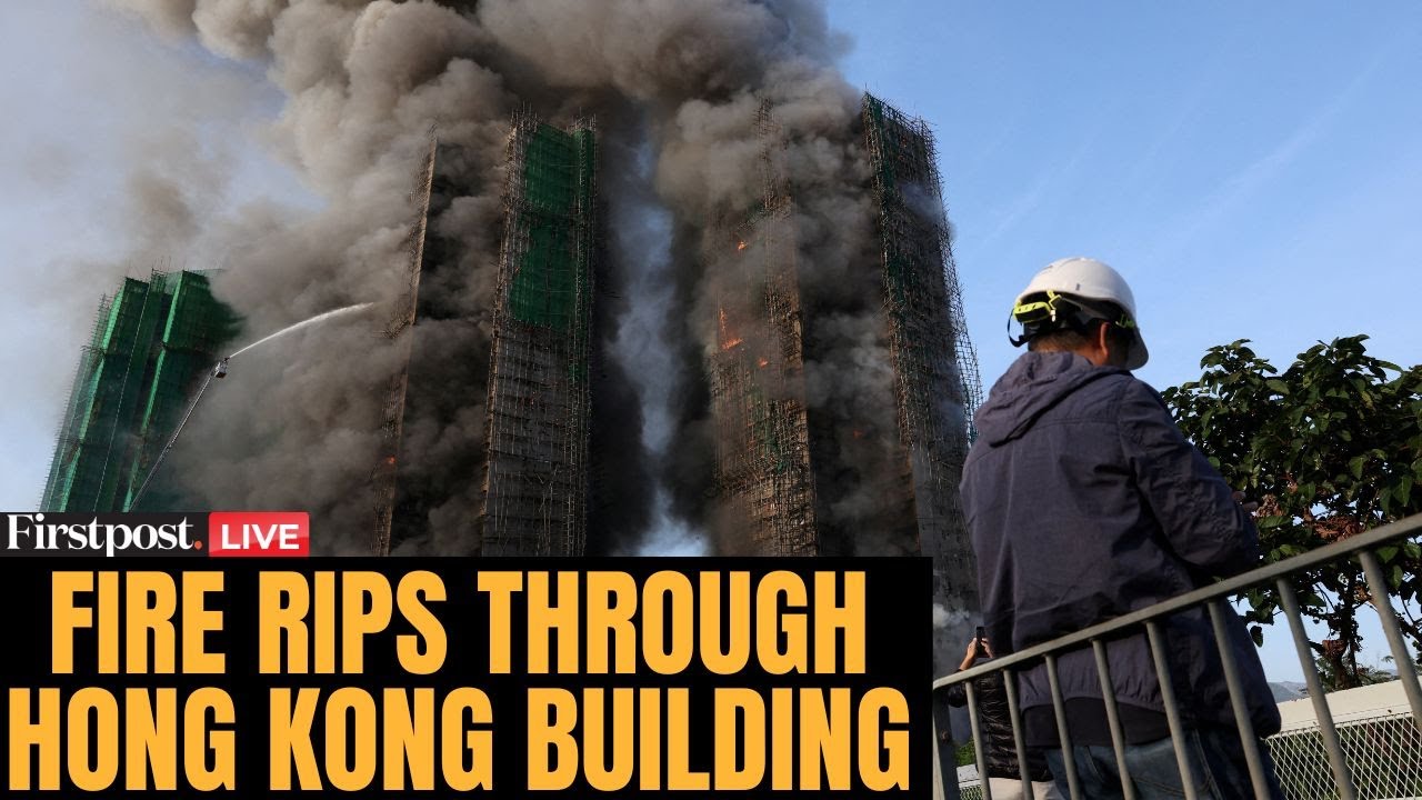 LIVE: Massive Fire Engulfs Residential Building in Hong Kong’s Tai Po District | N18G