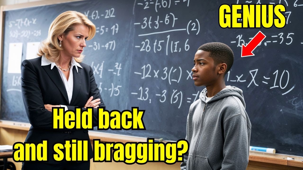 Teacher Forces Held-Back Student to Solve Complex Equation as mockery, Unaware of His Genius IQ