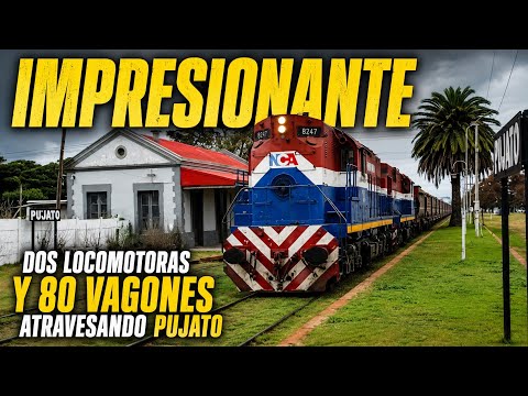 🚂"80 VAGONES! EL IMPRESIONANTE CARGUERO QUE APARECIÓ EN PUJATO ( LA TIERRA DE SCALONI )"
