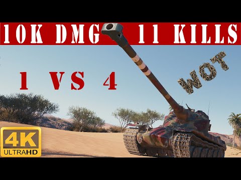 ✔️ AMX 50B WoT ◼️ 10K Damage • 11 Kills ◼️ WoT Replays gameplay