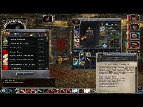 Neverwinter Nights 2 (Live) Part 21 Gladiator Two Weapon Fighting Monkey Grip Batha Battle