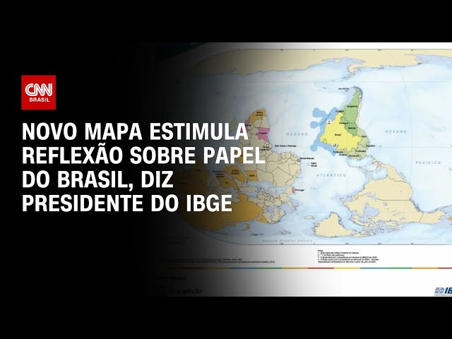 IBGE lança versão do mapa-múndi invertido e com Brasil no centro | CNN 360°