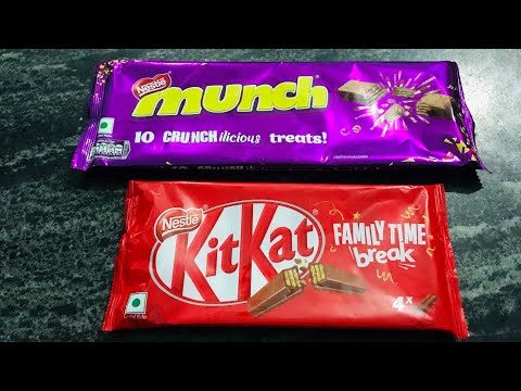 Munch family pack vs KitKat family pack