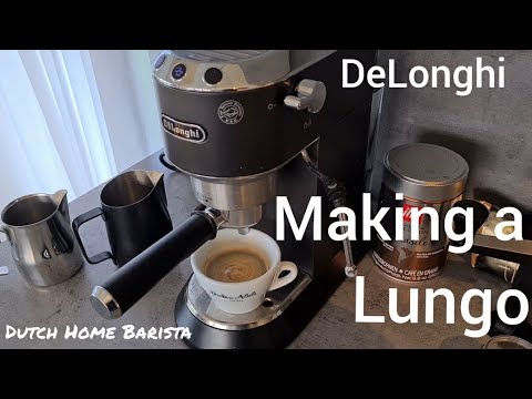 Making a Lungo on a DeLonghi Dedica EC685