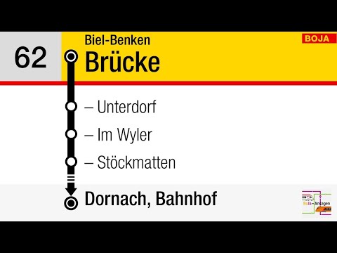 BLT Ansagen | 62 Biel-Benken - Dornach | Version "Nächster Halt:" | BoJa Ansagen