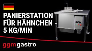 Panierstation für Hähnchen - 930mm - 5 kg/min