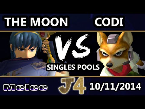 Justice 4 - Codi (Fox) Vs. CTRL | The Moon (Marth) SSBM Singles Pools - Melee