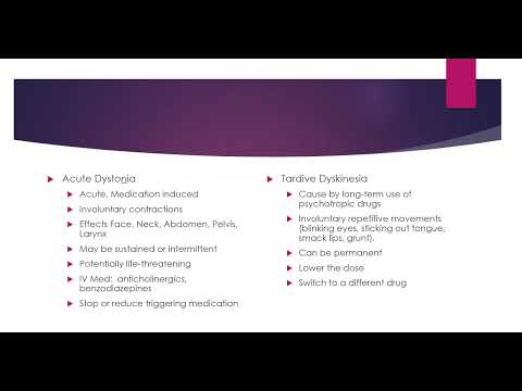 Dystonia vs Tardive Dyskinesia