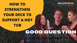 How to strengthen your deck to support a hot tub - GoliathTech Screw Piles