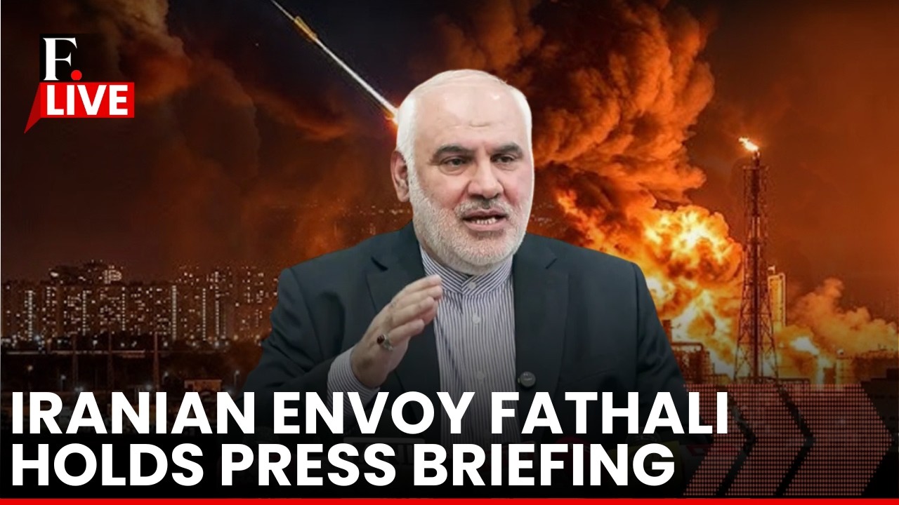 LIVE: Iranian Envoy Mohammad Fathali Addresses Media Following Trump's Threat on Hormuz