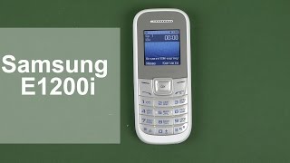 Samsung E1200 (White) - відео 3