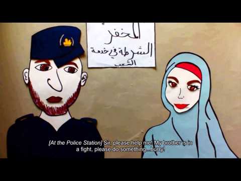 Animation on GBV issues for teh syrians in the Za'tri Camp 2013