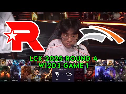 KT vs HLE Game 1 | LCK 2025 Round 4 Week 12 Day 3 | KT Rolster vs Hanwha Life G1