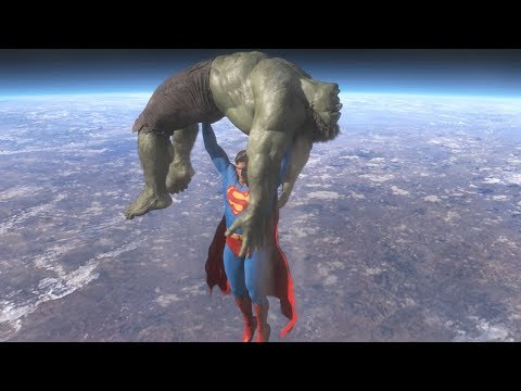 Superman vs Hulk - The Fight (Part 4)