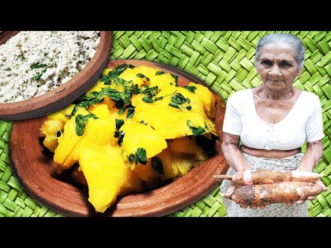 Boiled Manioc with Coconut Sambol