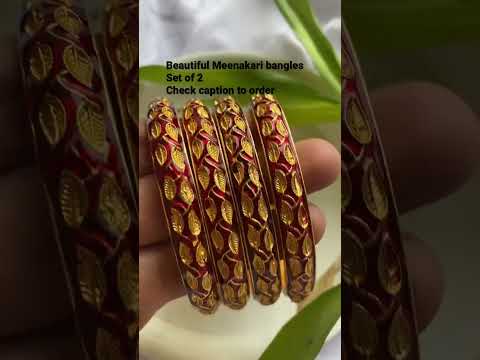 Meenakari Bangle set | Order on 932169521 | #shortsfeed #jewellerydesign #jewellery collection