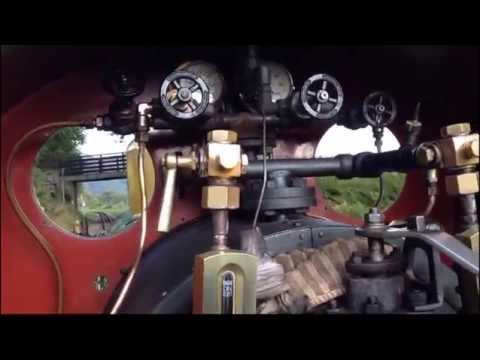 Riding on the footplate of a live steam engine at the Ravenglass and Eskdale Railway (inc harmonica)