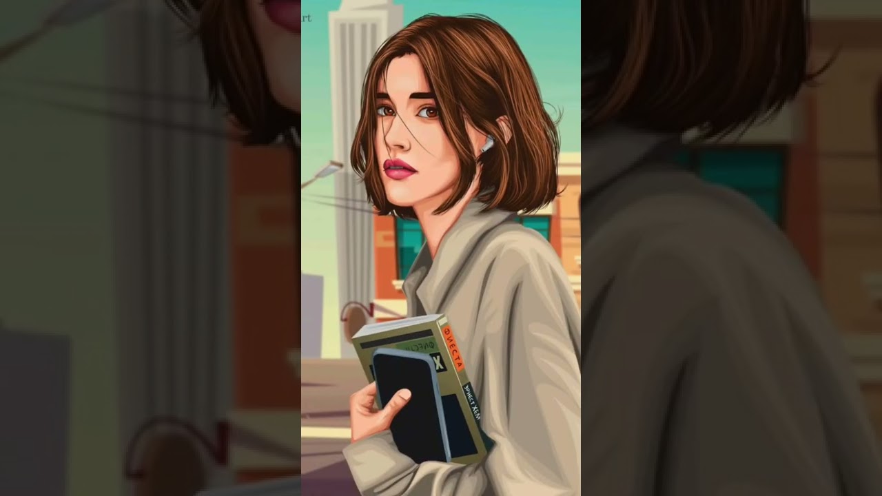 vector art | How to make Portrait in Adobe Illustrator #shorts