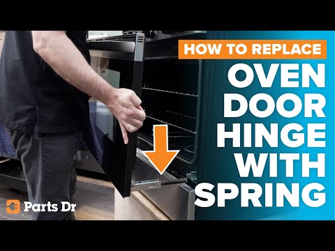 Frigidaire Oven Door Hinge with Spring Replacement | Step-by-Step Repair | Parts Dr | 5304534789