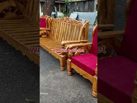 wooden sofa set design