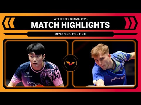 Cho Daeseong vs Wim Verdonshot | MS Final | WTT Feeder Gdansk 2025