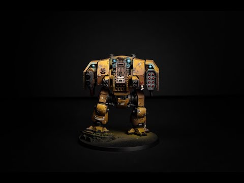 Timelapse: Ballistus Dreadnought from Leviathan box set - Painted in Imperial Fists colours