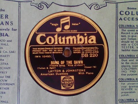 Song of the Dawn - Layton and Johnstone (american duettists with piano)
