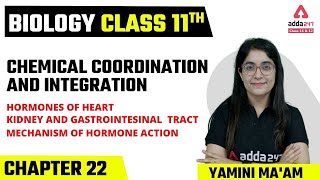 Class 11 Biology Chapter 22 | Chemical Coordination and Integration | Hormones of Heart, Kidney