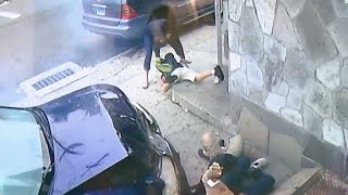 Woman jumps in front of car to save boy