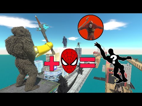 Kong Becomes Spider-Man Death Run! vs Skar King - Animal Revolt Battle Simulator