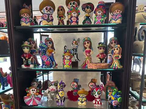 Shops Full of Beautiful Souvenirs in Cozumel Island, Mexico.