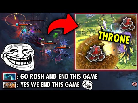 THE MOST BRUTAL TECHIES IN DOTA 2 HISTORY!! WTF They're taking Rosh He takes Their Throne!!